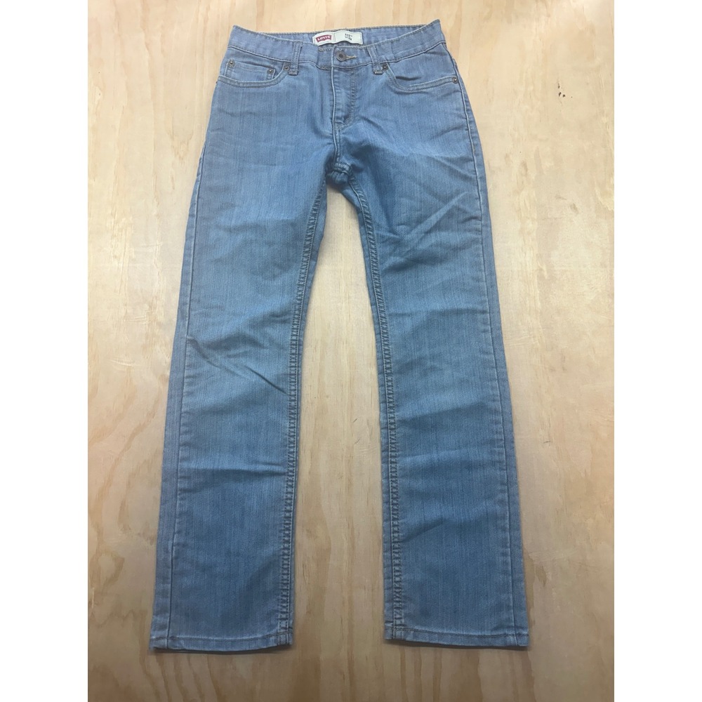 Levis 511 Slim‎ Jeans Boys Size 14 Reg W27 L27 Light Wash Denim 5511-535